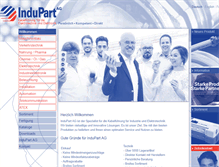 Tablet Screenshot of indupart.ch